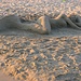 Opera d'arte sulla spiaggia della Versilia