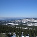 Blick nach W mit guter Fernsicht - am linken Horizont das Jeschkengebirge mit dem [http://www.hikr.org/tour/post13004.html Ještěd / Jeschken], auf dem wir noch am Vortag standen