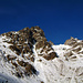 De gauche à droite : Schwarzkopf 3076m, Chapütschin 3232m, Vad. de las Maisas, Verstanclahorn 3298m