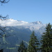 Ausblick zur Zugspitze und der höher wirkenden Alpspitze, links vom Jubigrad. Spitze über der Wolke.