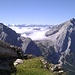 Blick über das Lafatscher Joch in die Stubaier Alpen