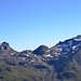 vlnr. Die Bärenköpfe 2863m, Riegelturm 2740m und der Riegelkopf 2920m
