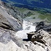 Tiefblick zum Cavistrau-Gletscher.