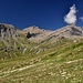 Panorama dal colle di Reisassetto: il monte Mongioia al centro e il monte Salza a destra