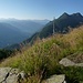 Das Gipfelkreuz der Alpe d'Alva - erster Einblick ins Val di Lodrino