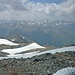 Blick in die Ötztaler Alpen. Markant, wenig rechts der Bildmitte: die Watzespitze.