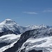 das dominante Aletschhorn, hinten grüsst die Walliser Prominenz