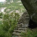 Mit dieser fantastischen Treppe beginnt der Weg ins Valle di Foioi