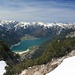 Blick über den Achensee zum Karwendel, die Spitze überm See ist die <a href="http://www.hikr.org/tour/post9888.html"><strong>Seebergspitze</strong></a>
