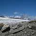 Blick vom Gornergletscher zum Matterhorn