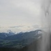 Blick am Schleierfall vorbei zu den Kitzbüheler Alpen