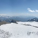 Gipfelpanorama vom Rainerhorn nach Süden, in den Wolken versteckt hat sich jetzt der Großglockner