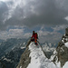Brèche du Monte Cristallo (Dolomites) : vue vers le sud et le massif Antelao / Sorapis