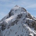 Gipfel Clariden 3267m mit Bergsteiger am Westgrat