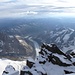 trotz Bewölkung eine grandiose Aussicht: Blick nach NO - hier sähe man alle Innerschweizer & Glarner Gipfel ...