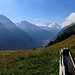 Blick talaufwärts ins Mattertal Richtung Zermatt
