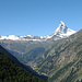 die "Kleinstadt" Zermatt mit dem Horu