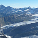 Dürrenhorn, Hohberghorn, Stecknadelhorn, Dom, Täschhorn, Alphubel, Allalinhorn, Rimpfischhorn, Weissmies, Strahlhorn