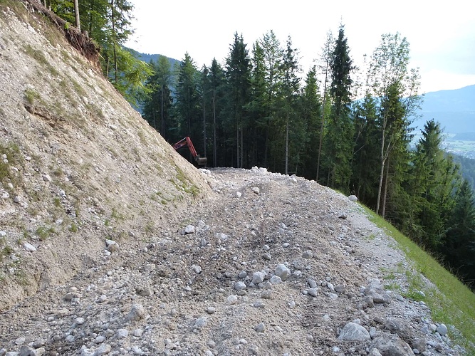 Renovierungsarbeiten an der Straße