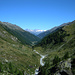 Blick zurück ins Turtmanntal, in der Ferne die Berner Alpen