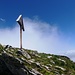 Rückblick zum Gipfelkreuz