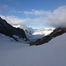 Blick von der Grünhornlücke zum Konkordiaplatz hinunter
