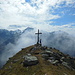 Am Gipfel des Poschachkogels, eine wunderbare Aussichtswarte auf die umliegenden Stubaier Berge