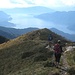 Abstieg vom Monte Gradiccioli Richtung Pianoni mit Blick auf den Lago di Lugano