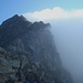 wieder das gleiche Bild wie am Vortag beim Breithorn, Italien = Nebel, Schweiz = schön