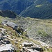 Blick hinunter zur Alpe Canaa