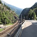 Engpass: Autobahn, Eisenbahn und Kantonsstrasse zwängen sich durch den Engpass bei Dazio Grande