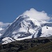 Blick zu unserem Gipfelziel aus der Gondel zum Kl. Matterhorn.
