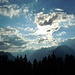 Sonnenstrahlen über den Lechtaler Alpen
