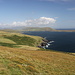 Unterwegs auf Dursey Island (Rückweg) - Ausblick über die Landschaft an der südlichen Küste. Im Hintergrund sind u. a. Ausläufer der Beare-Halbinsel des irischen "Mainland" zu sehen.