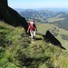 Geschafft: Sonne und der Ausstieg aus der steilen Felspartie