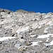 Abstieg über die Gletscherschliffplatten.