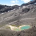 Wenn auch der Tiefblick zum Seelein mit der Kote 2826 m noch so verlockend aussieht (oben die Bergstation der Funivia Pejo 3000, man würde sie mit 200 Hm Gegenanstieg erreichen) ......