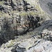 L'intaglio di quota 2700 m ca., visto dall'alto