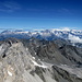 Blick vom Gipfel des Innern Barrhorn (3583 m) auf die Berner Alpen im Norden.