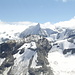 Mont Blanc de Cheilon depuis la crête rocheuse bordant le Glacier de Prafleuri