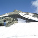 Près du Col de Cleuson; la Rosablanche et à droite la côte de gros blocs suivie à la descente