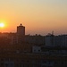 Sonnenuntergang über Chişinău.