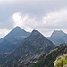 In der Mitte: Pizzo di Fontanalba. Hinten von links nach rechts: Pizzo Ruggia, Schegge di Muino.