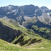 Braunarlspitze und Hochlichtspitze vom SO-Rücken des Rothorns aus