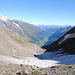Blick aus der Unteren Pfandlscharte nach Norden in das Fuscher Tal.