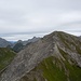Rückblick aus dem Anstieg vom Egger Muttekopf zur Ortkopf-Abstiegsflanke (T4)