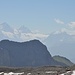 Nochmals ein Bild in Richtung Walliser 4000er. Dent Blanche, Matterhorn und Dent d'Herens