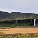 der Seljalandsfoss-Wasserfall....