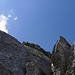 Bester Silvrettagneis - oben das Gipfelkreuz