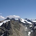 Blick zu den Gletscherbergen der Silvretta